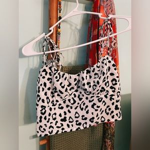 Cheetah print crop top